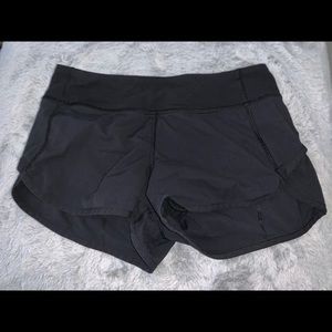 IVIVVA/LULULEMON Girls Black Speed Shorts